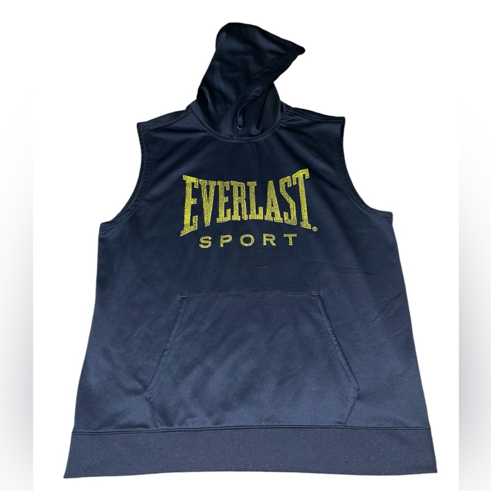 Navy blue Everlast sport sleeveless hoodie